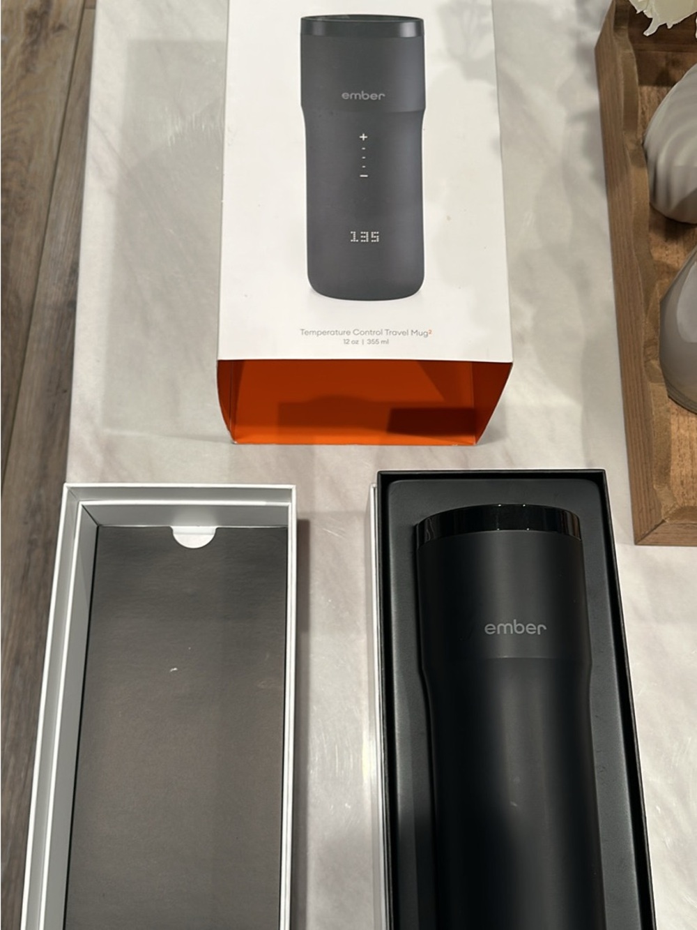 Ember Travel Mug 2 12 oz Black Smart Temperature Control Mug NEW Open Box